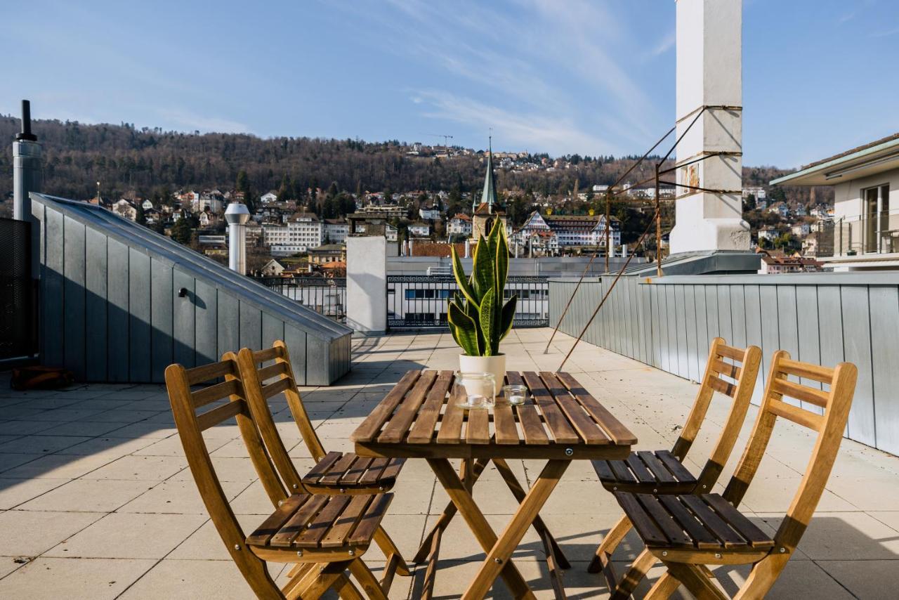 Eigene Wohnung Im Stadtzentrum Mit Wunderschoener Dachterrasse Biel Exterior photo